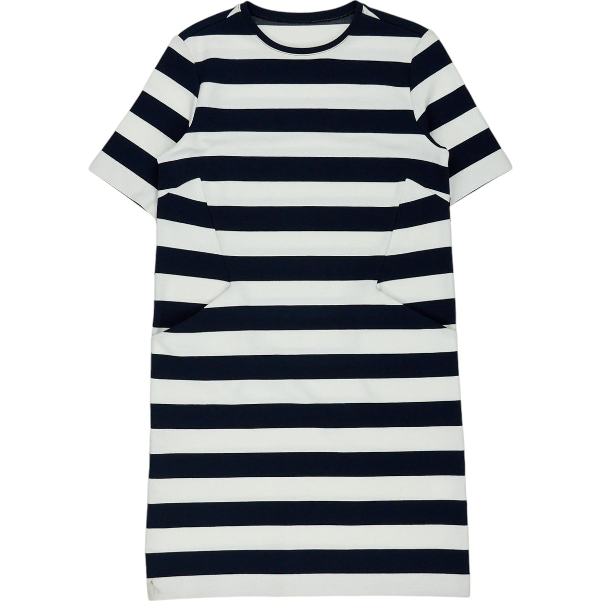 Wyse Black/White Stripe Jersey Dress