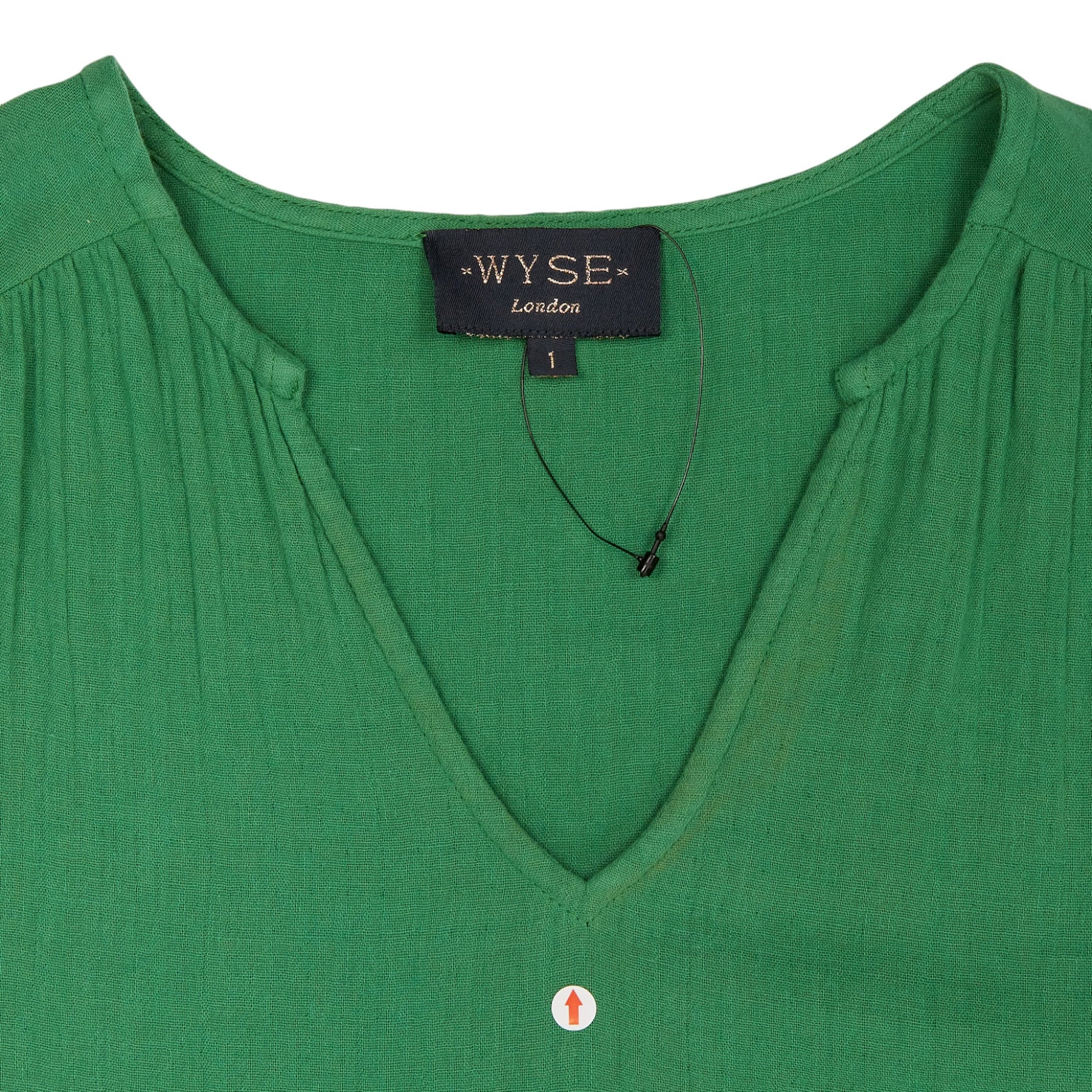 Wyse Green Crinkle Midi Dress