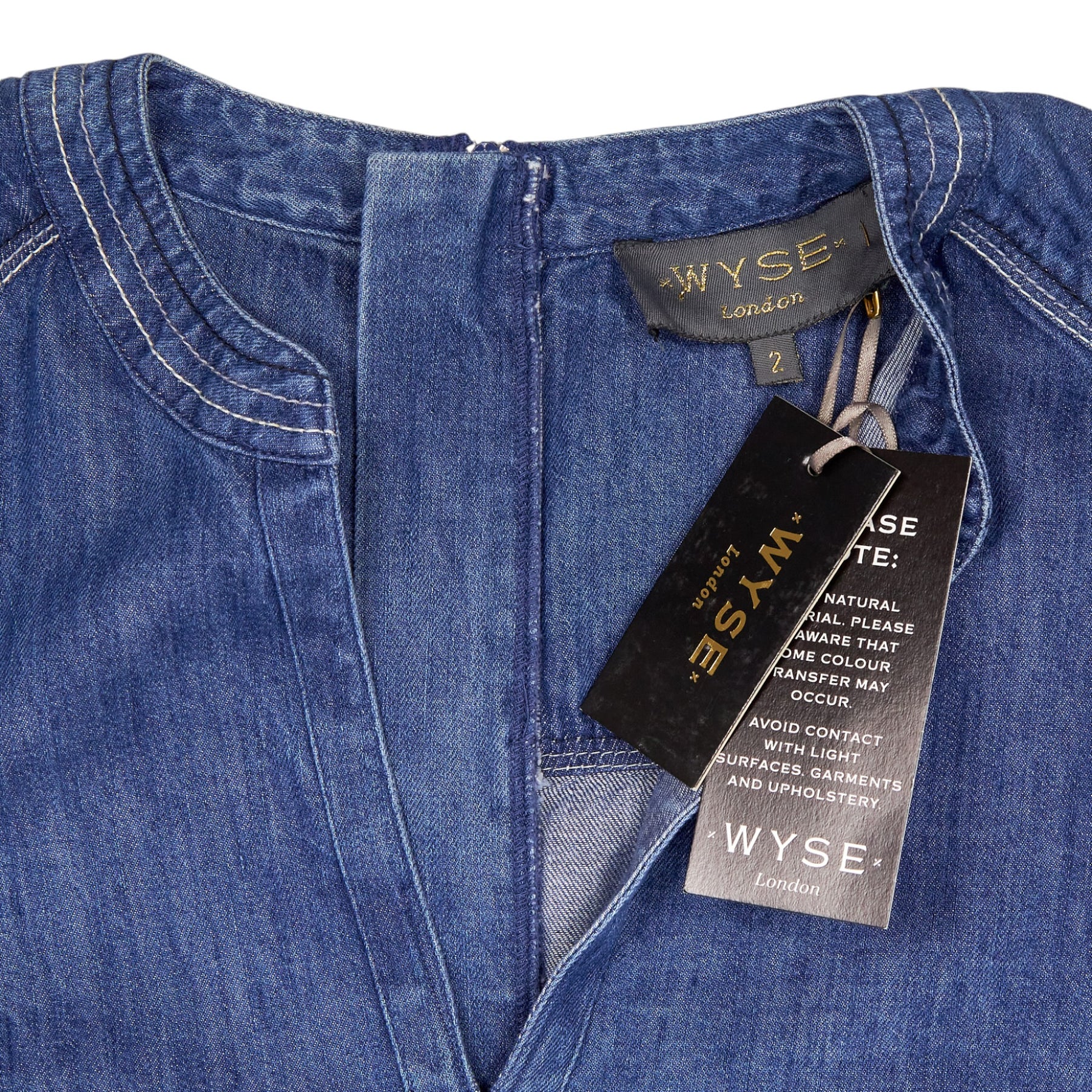 Wyse Blue Denim Mageve Jumpsuit