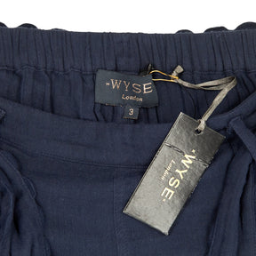 Wyse Ink Double Gauze Barrel Leg Trouser