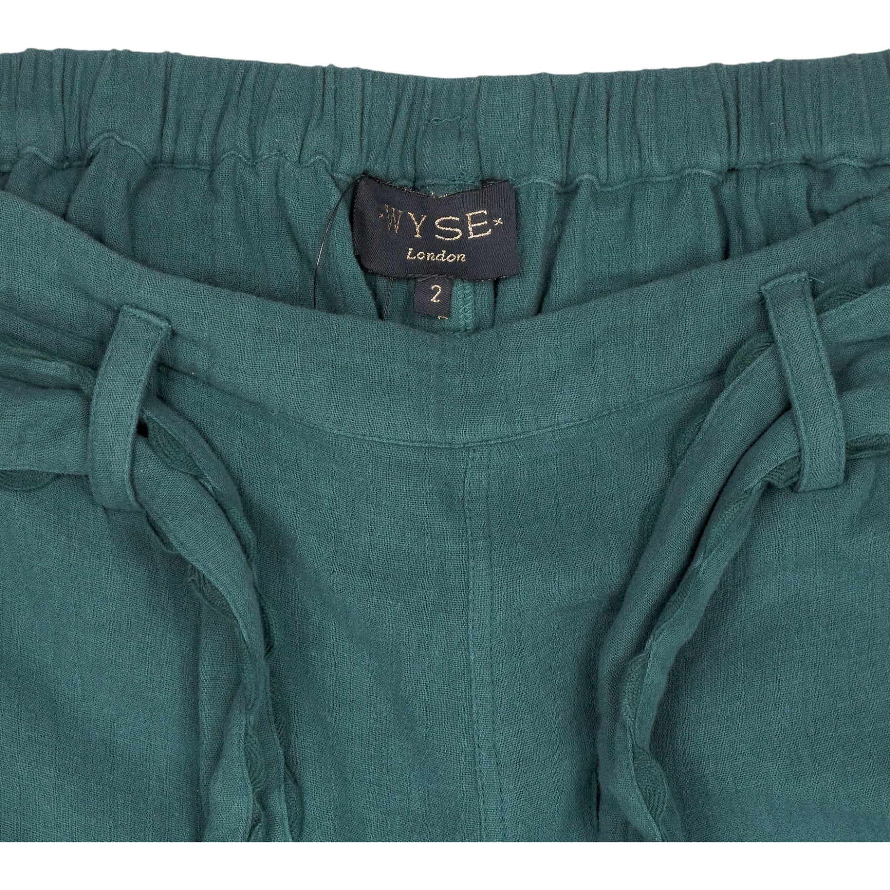 Wyse Petrol Delphine Double Barrel Leg Trouser