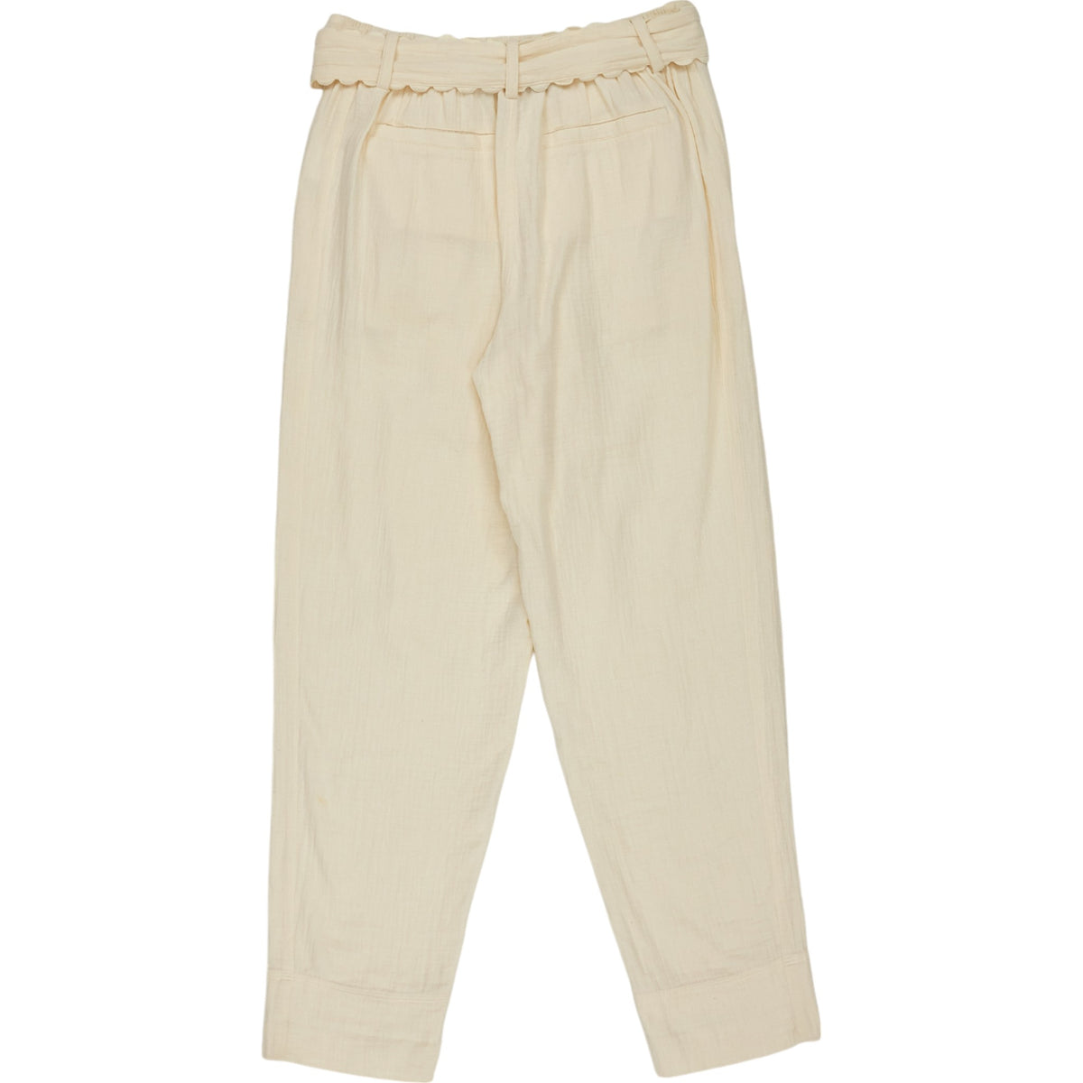 Wyse Cream Delphine Double Barrel Leg Trouser