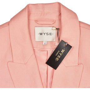 Wyse X EF Pink Double Breasted Blazer