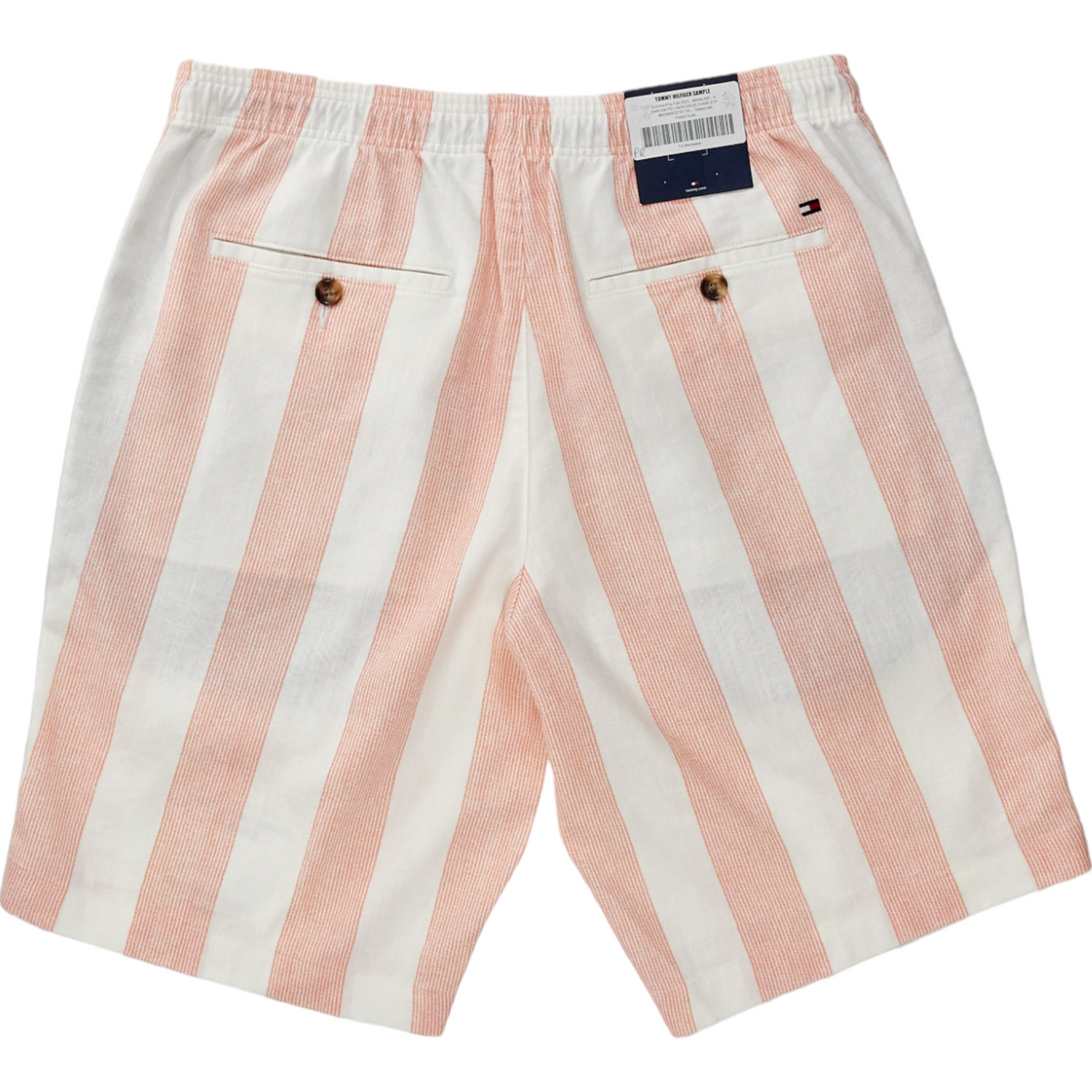 Tommy Hilfiger White/Peach Harlem Shorts