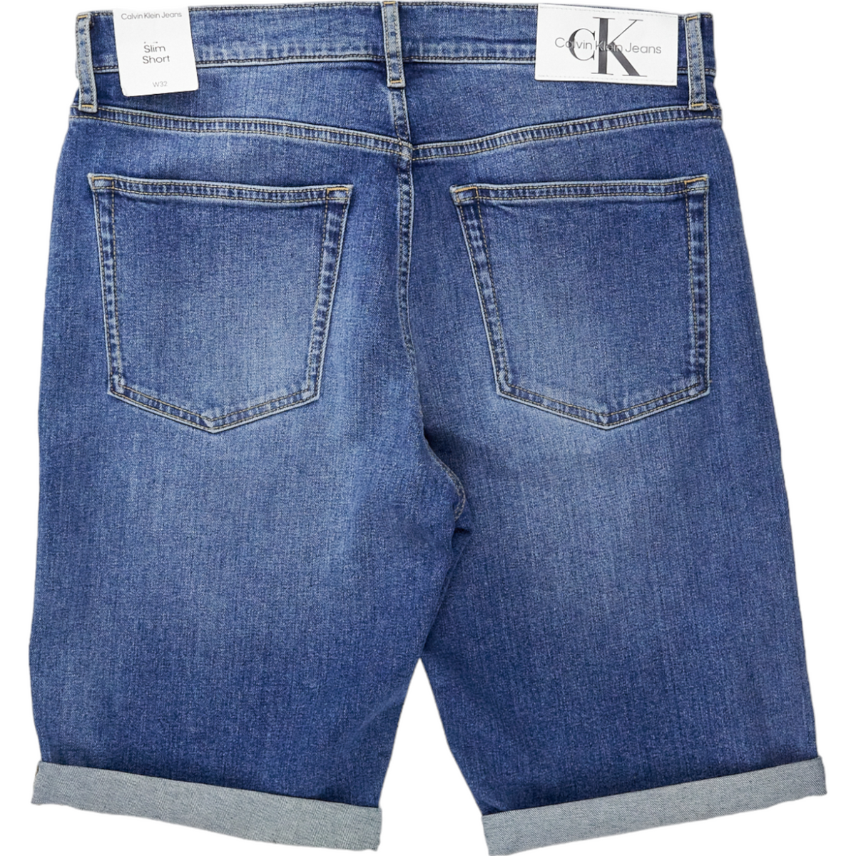 Calvin Klein Jeans Mid-Blue Slim Shorts