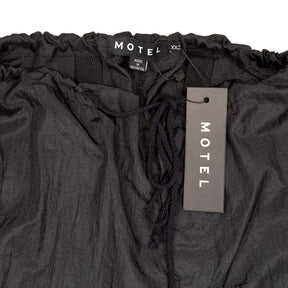 Motel Black Chute Parachute Trousers