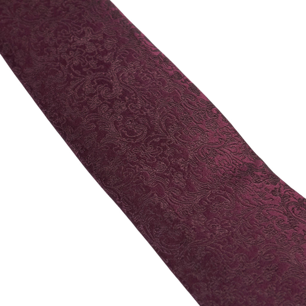 Moss Burgundy Silk Tie Bundle x 3