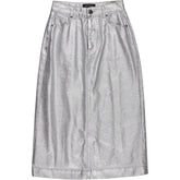 Wyse Silver Eden Midi Skirt