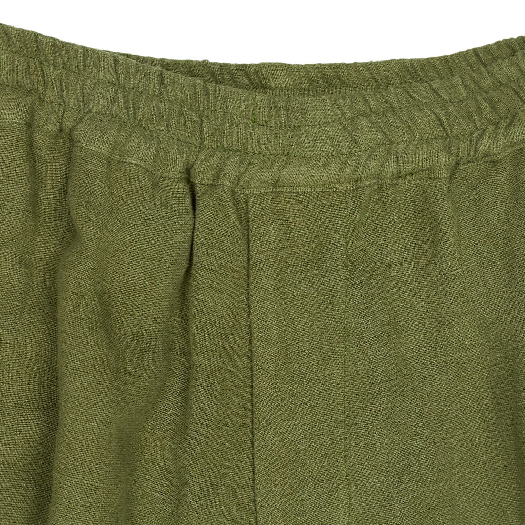 By Walid Green Wide-Leg Trousers