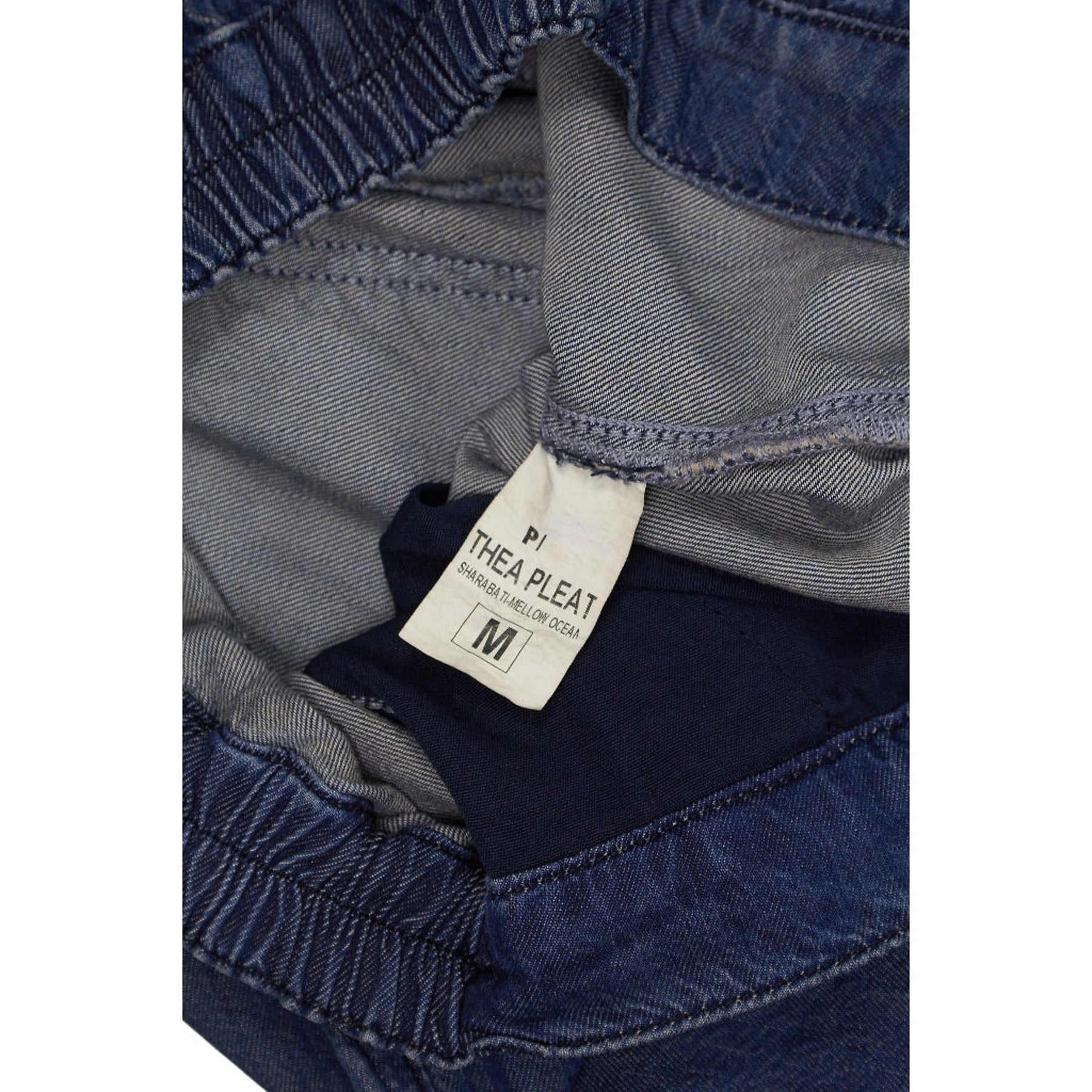 NRBY Thea Pleat Blue Denim Trousers