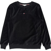 Tommy Hilfiger Black Velour Sweatshirt