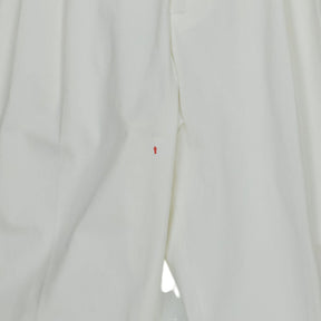 Moss White Pleated Trousers