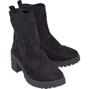 River Island Black Suede Ankle Boots