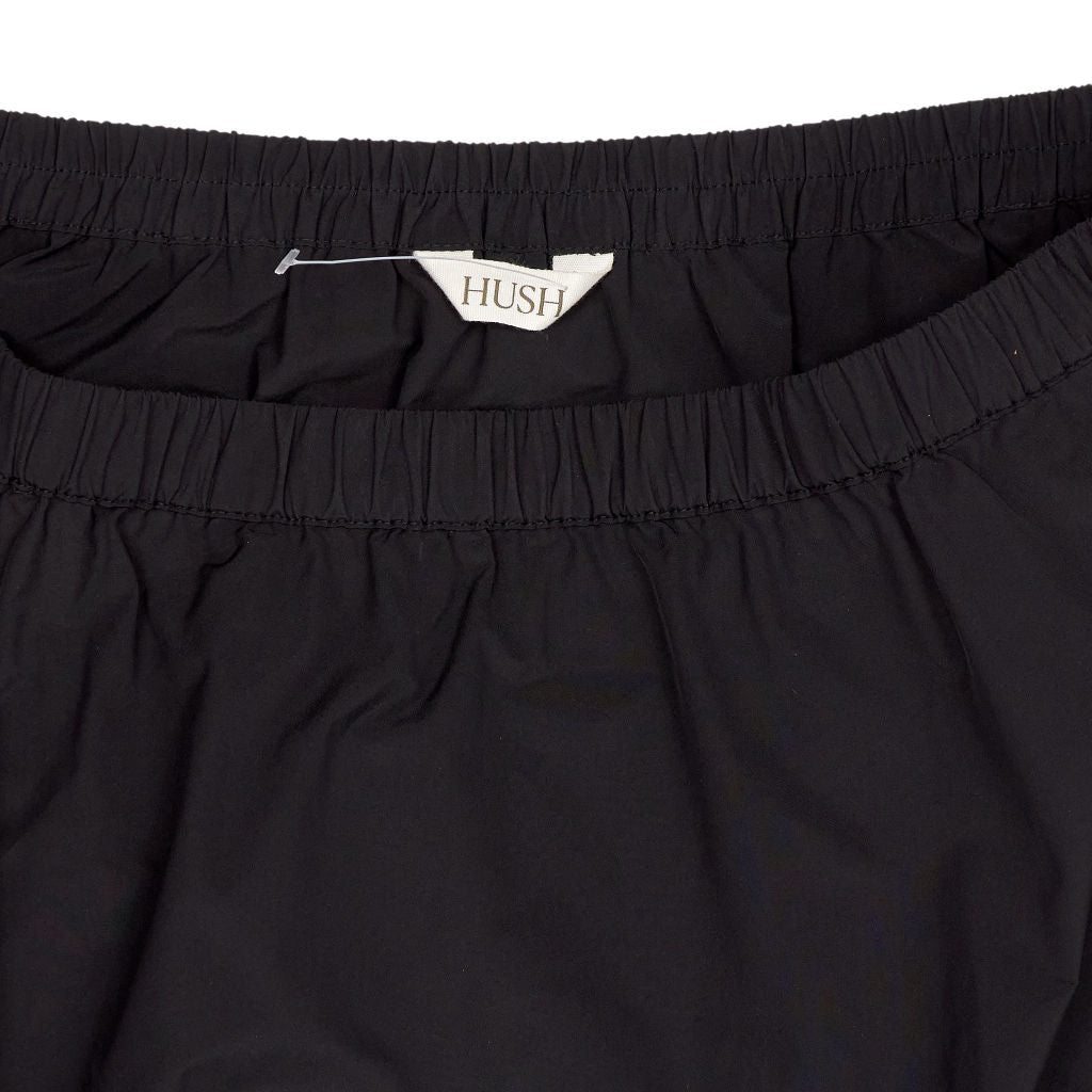 Hush Black Ruched Technical Skirt