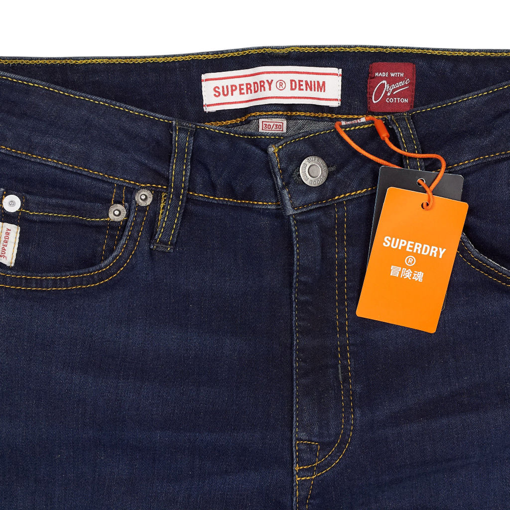 Superdry Blue Vintage Mid Rise Skinny Jeans