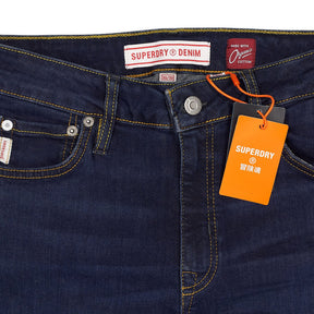 Superdry Blue Vintage Mid Rise Skinny Jeans