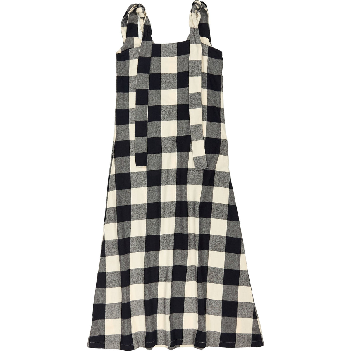 Omnes Black Check Dress