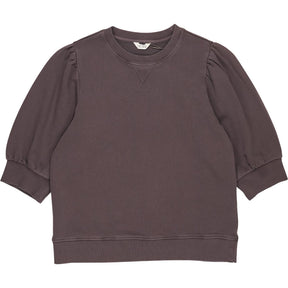 Hush Raisin Brown Puff Sleeve Sweatshirt