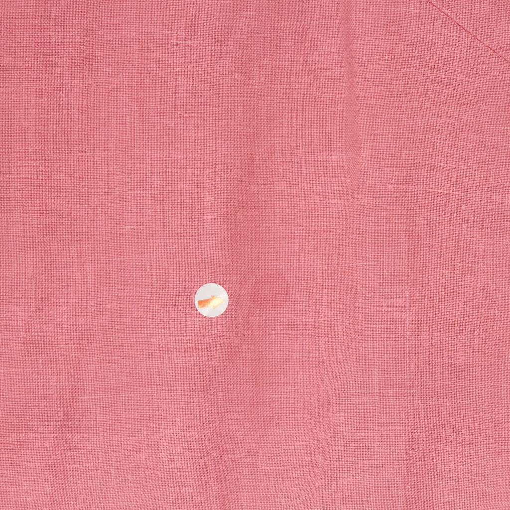 Sandwich Linen Pink V-Neck Dress