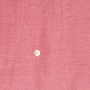 Sandwich Linen Pink V-Neck Dress