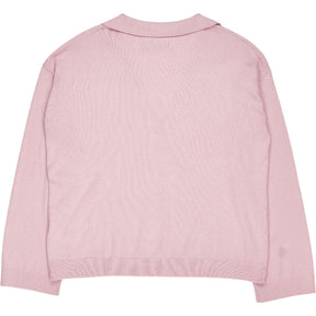 NRBY Pink Collared Knit Top