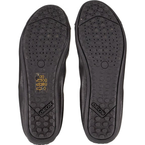 Geox Black Leather Ballet Flats