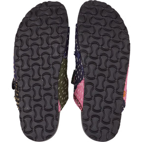 By Walid Multicolour Hanky Repatch Sandals
