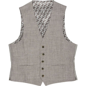 Moss Grey Regular Fit Suit Vest and Trousers