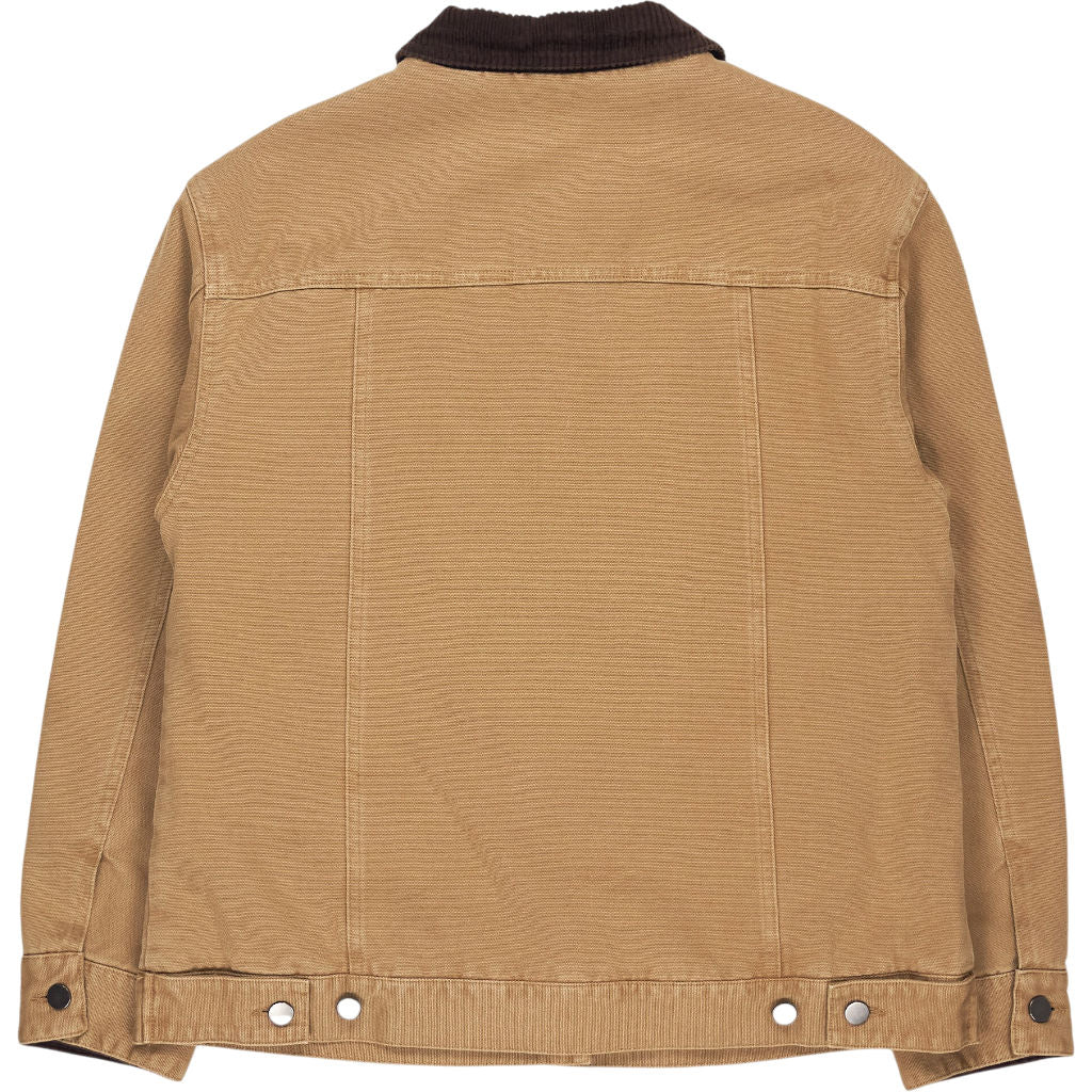 Hush Stone Brown Cord Collar Jacket