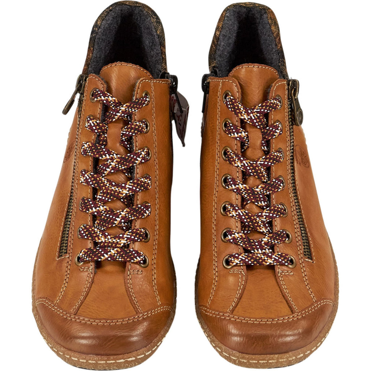 Rieker Brown Leather Ankle Boots