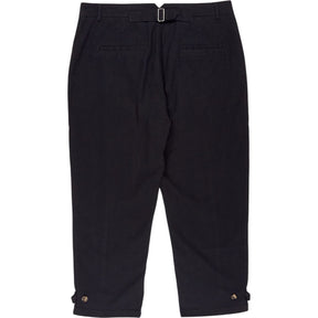 Wyse Black Cotton Trousers