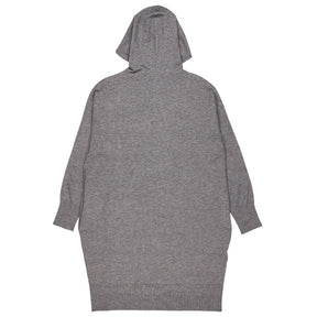 Hush Mid Grey Marl Roscoe Hooded Knitted Dress