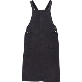 Toast Black Cotton Pinafore Dress