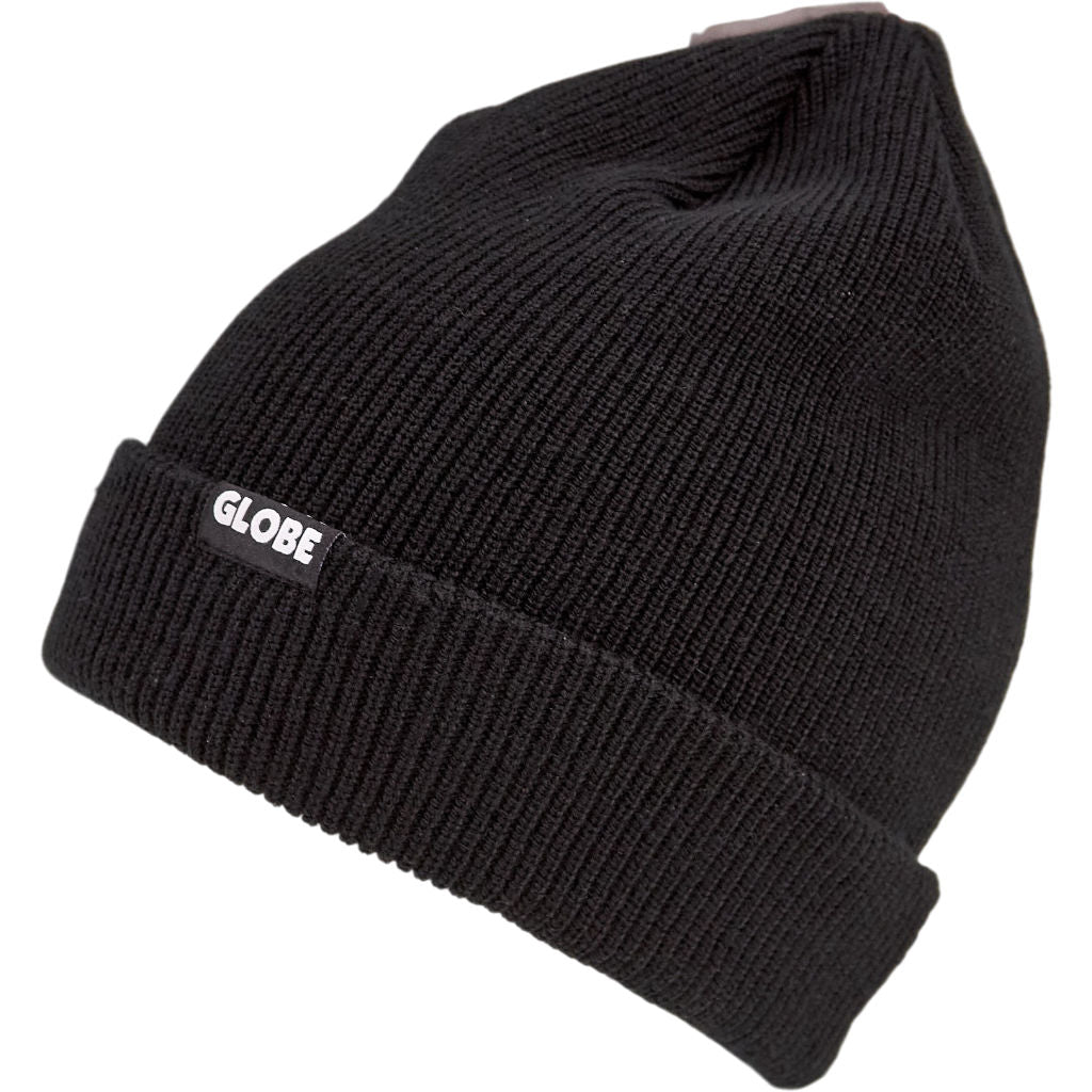Globe Black Recycled Polyester Beanie Hat