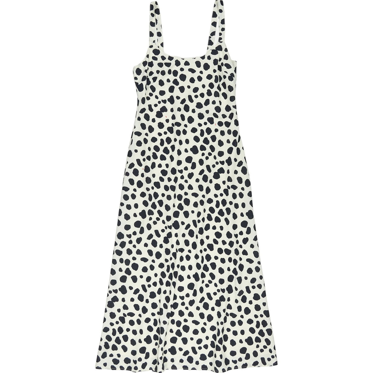 Omnes Black White Lily Midi Slip Dress