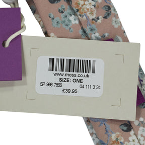 Moss Dusky Pink Floral Liberty Fabric Tie