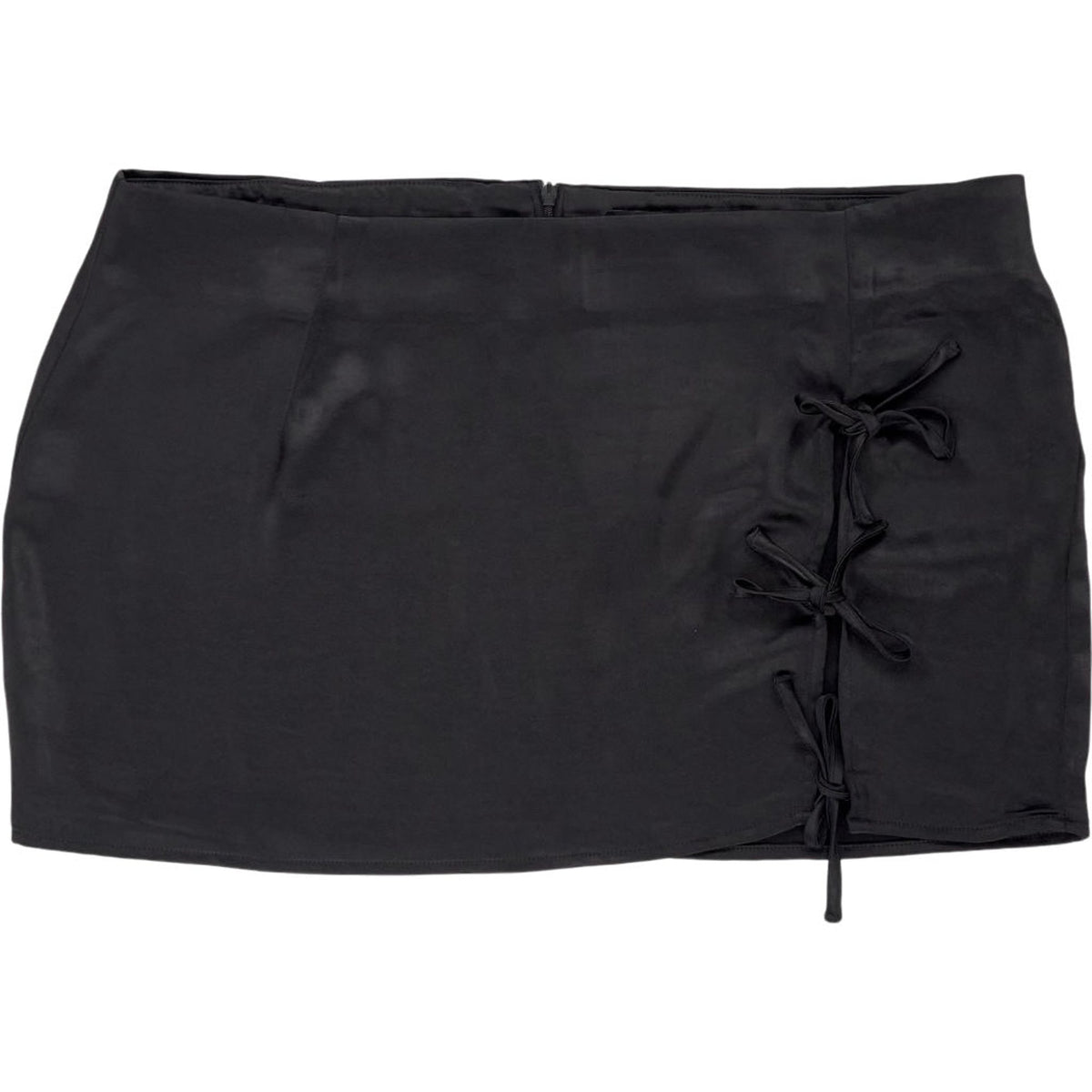 Motel Black Gamay Satin Skirt