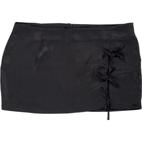 Motel Black Gamay Satin Skirt