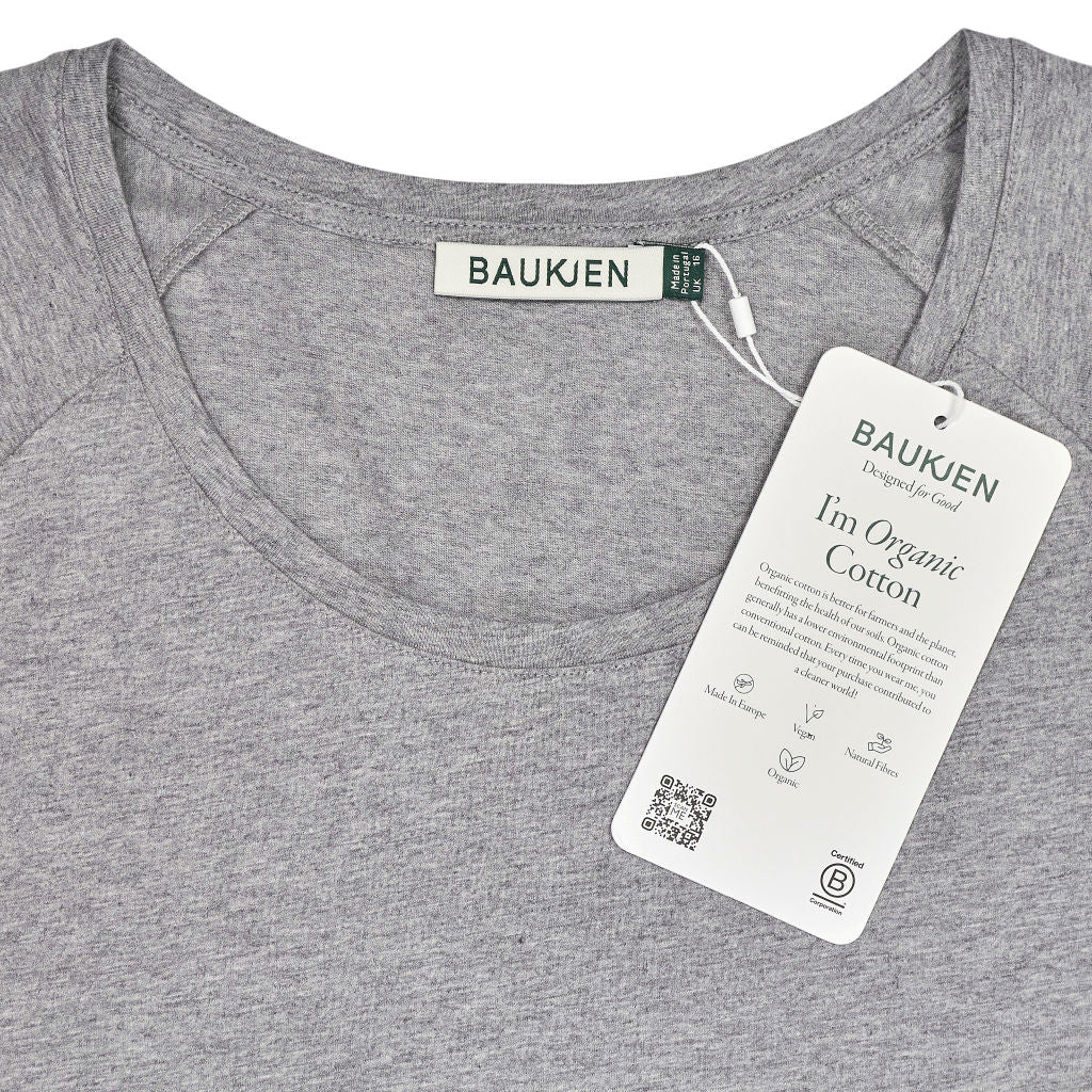 Baukjen Grey Marl Catherine Organic Tee