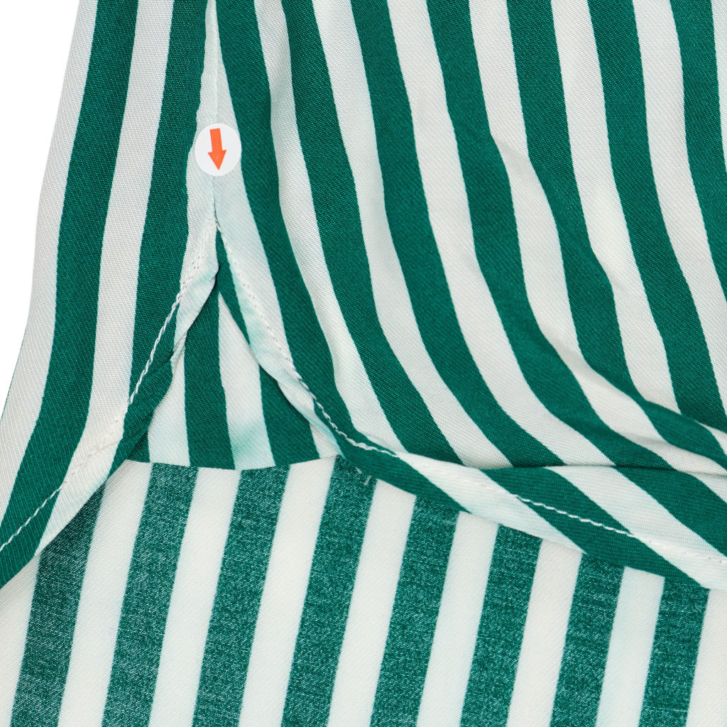 Hush Green Stripe Tie Shirt