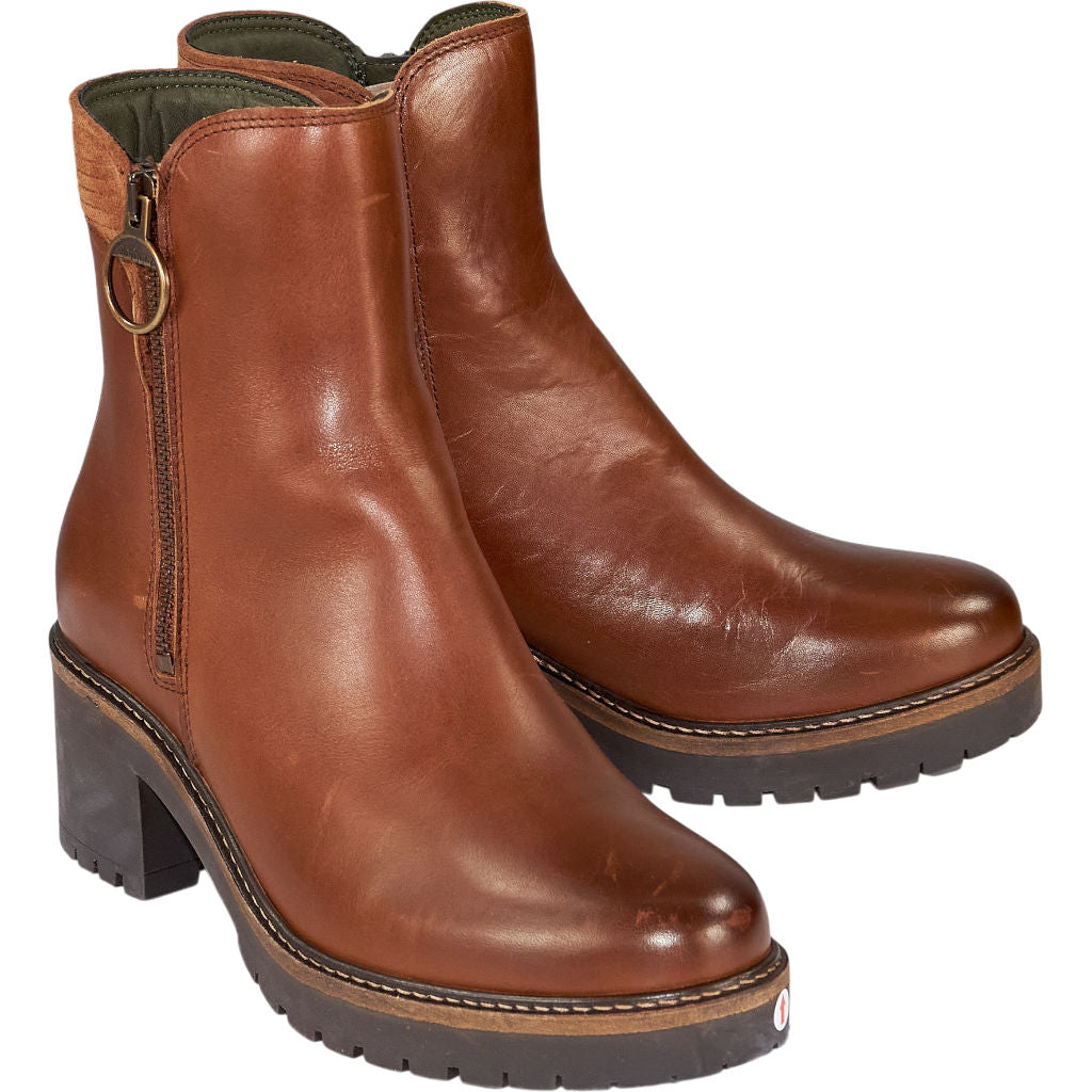 Barbour Brown Leather Ankle Boots