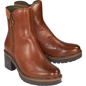 Barbour Brown Leather Ankle Boots