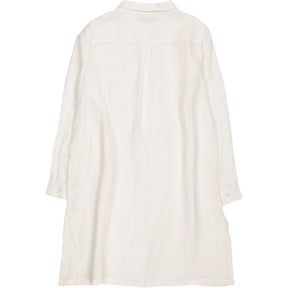 NRBY White Linen Shirt Dress