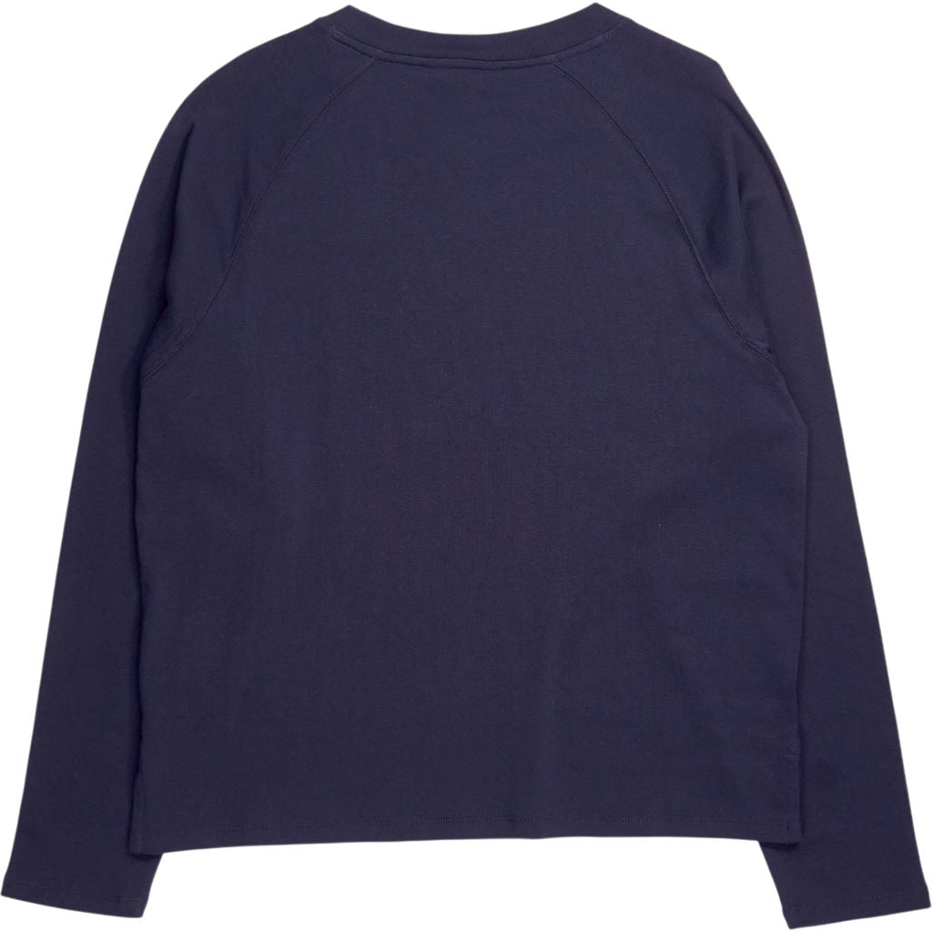 Hush Navy Matilda Cotton Raglan Top