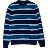 Floreal Blue Striped Lambswool Jumper