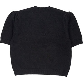 Omnes Black Nana Bow Knit Top