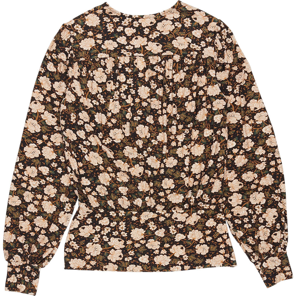 Baukjen Black Woodland Floral Wrap Top