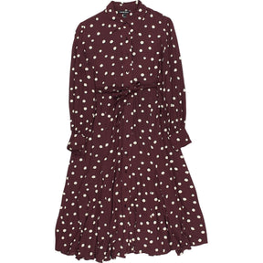 Isabella Oliver Red Polka Dot Midi Dress