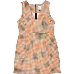 Joanie Antique White Check Dress