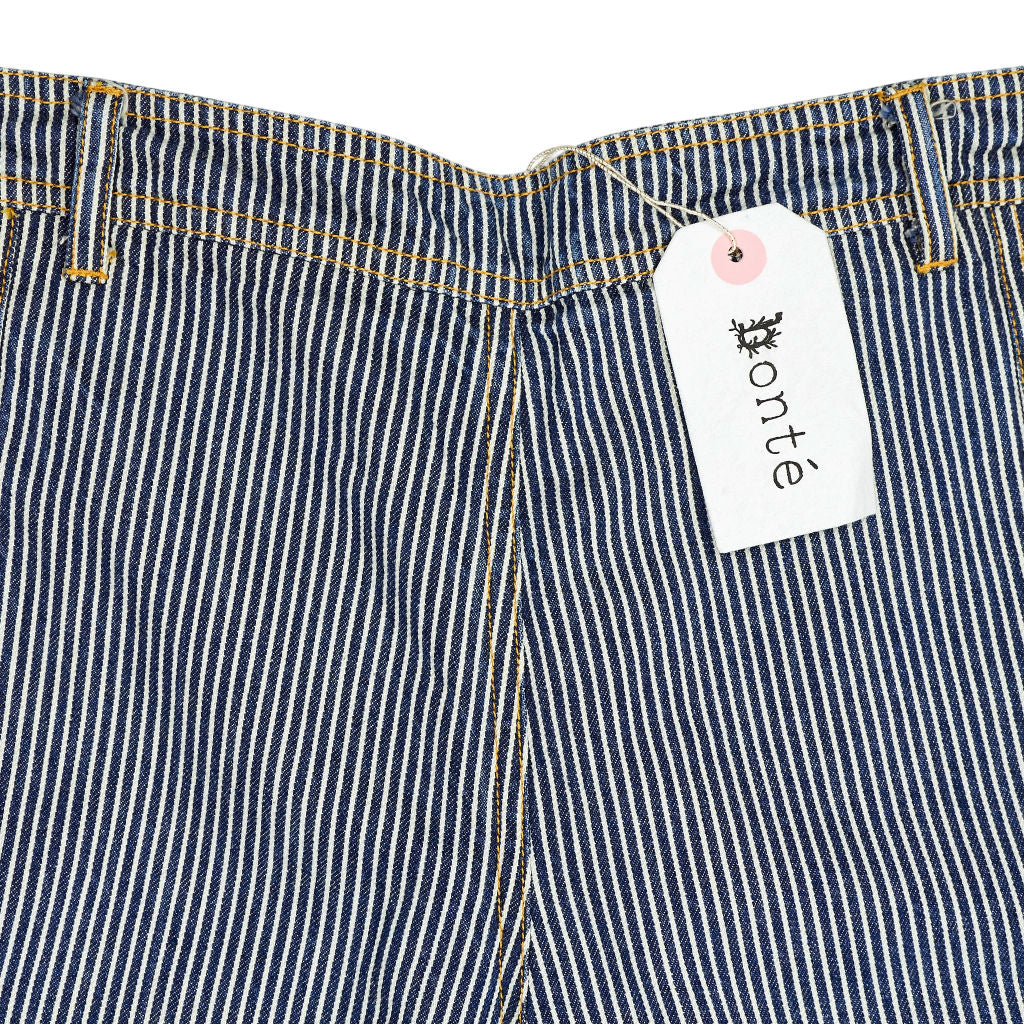 Bonte Navy Ticking Blue Striped Nova Trousers